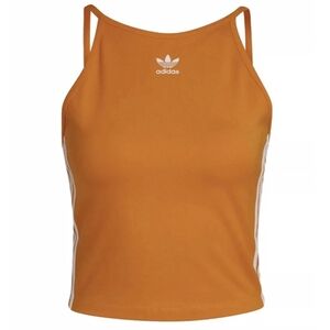 adidas Originals Crop Top Plus Sz 4X Bright Orange HD2159